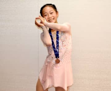 フィギュア「銅」報告　船橋の大竹さん（12）上位大会へ　「将来はオリンピックに」