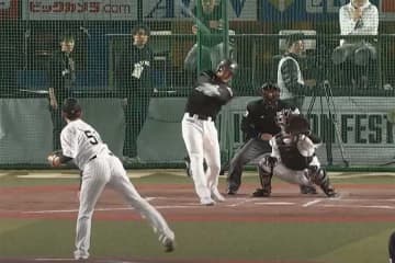 ロッテ右腕が衝撃弾「大谷2世来た」　スタンド中段…“打球破壊”が「エグすぎる」