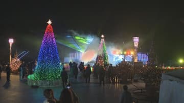         安城産業文化公園デンパーク　「ウィンターフェスティバル」を前に一足早くイルミネーションを公開      