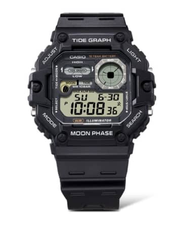 マリン機能で10年電池のCASIO Collection腕時計　7700円