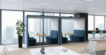 コクヨ、密閉しないブース「ワークポッド ハドル」