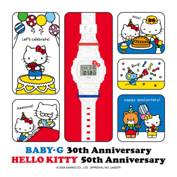 ハローキティとコラボレーションした「BABY-G」
