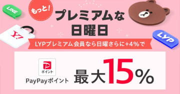 Yahoo!ショッピング、最大15%のPayPayポイント還元キャンペーン