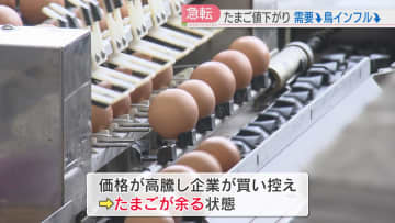         たまご値下がり　約2年ぶりに1キロ200円を下回る　企業の買い控えなど影響か　福岡      