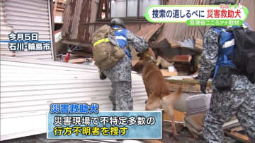         行方不明者捜索の道しるべに災害救助犬の活動とは？忽滑谷こころアナウンサーが取材      