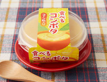 つぶつぶコーンがたっぷり入ったコーンポタージュがデザートに! ローソンが「徳島産業 食べるコンポタ コーン粒入り」を発売