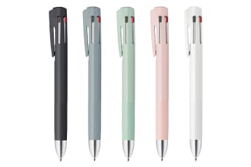 ゼブラ、筆記時の振動を抑えた5機能ボールペン「ブレン4＋S」