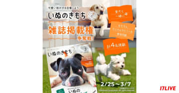 「いぬのきもち」で愛犬の雑誌デビューを飾ろう！　17LIVEがオーディションを開催　