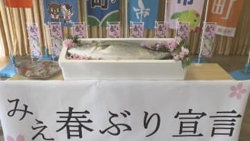         「みえ春ぶり宣言」　春に水揚げされる旬の天然ブリをＰＲ 　三重・熊野灘      