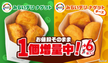 揚げ物好きに嬉しい! セブン‐イレブンの「みらいデリ ナゲット」「みらいデリ ナゲット(チーズ味)」が価格はそのまま1個増量! 本日7日(木)から5日間開催