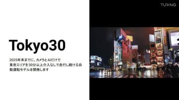 Turing、東京で30分間の「完全自動運転」を25年に　自社生成AIとAI専用チップ活用