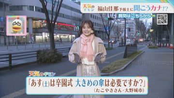         福山気象予報士のお天気情報　バリはやッ!ZIP!　3月22日      