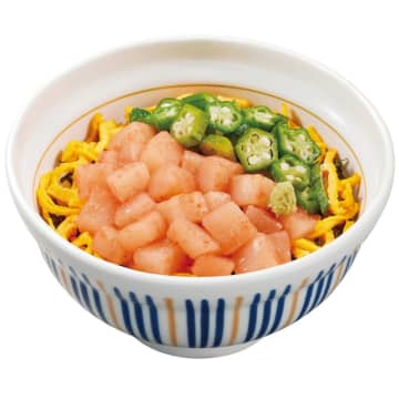 いか明太のほどよい辛さともっちり食感がクセになる春色の海鮮丼「いか明太丼」、なか卯が本日3日(水)発売