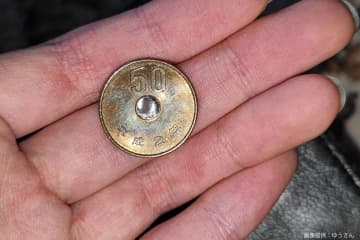 一見普通の50円、穴に隠された秘密にギョッとした　「犯罪では」と疑問の声も…