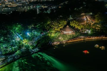 エリア拡大　大賀ハス夜間イベント　「YohaS」　来月7、8日に開催　千葉市・千葉公園