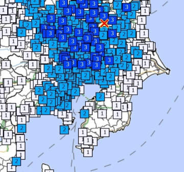 【速報】千葉県内で地震　松戸、柏、鎌ケ谷などで震度3　震源は茨城県南部、M4.6