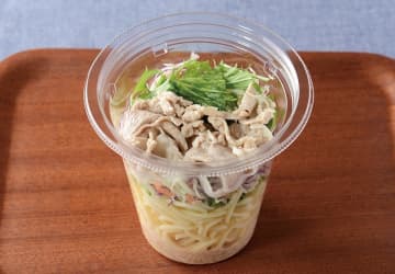 ローソン、容器を振って食べる「パスタサラダ」