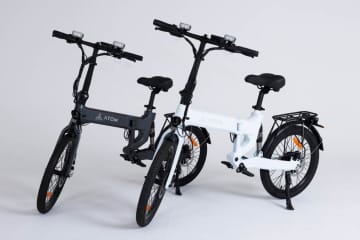 20インチ折り畳み特定原付「ATOM Full eBike」 駐輪場ラックに対応