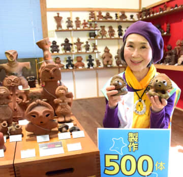 土偶作り続けて500体、田野さん「素晴らしさ知って」　専門家も一目置く精巧さ　大多喜