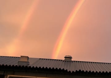 「明日いいことあるかな～」夕焼け空にあらわれたのは…同じ光景の投稿画像も【中テレ投稿BOXニュース】