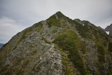 北アルプスの岩峰　西穂高岳日帰り登山