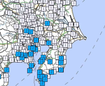【速報】最大震度3の地震　震源は八丈島東方沖　M5．8　千葉県は千葉市や木更津市などで震度2