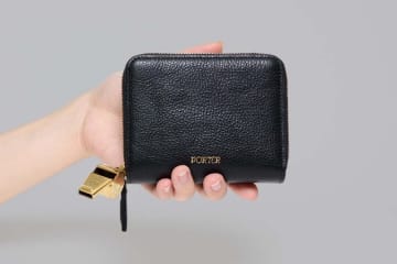 PORTER、シュリンクレザーのウォレット「TONE」　引き手が真鍮製ホイッスル