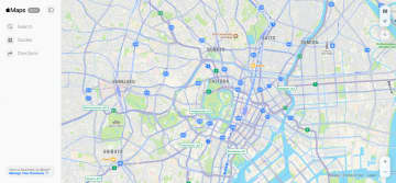 Appleが「Apple Maps on the web」パブリックベータ版を公開 ～Windowsユーザーも利用可能／道案内や、スポットの写真・営業時間・評価・レビューなどの情報を取得できる