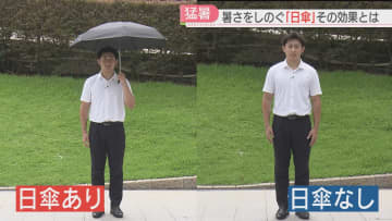 【猛暑】危険な暑さで男性にも定着「日傘」初体験の記者が使ってみた「手放せなくなりそう」　福岡