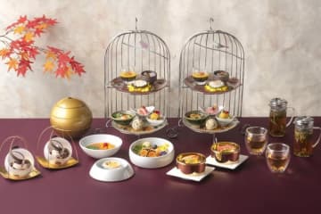 ヒルトン東京ベイ「秋のチャイニーズアフタヌーンティー」タラバ蟹の焼売やカシスモンブランなど