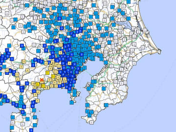 【速報】最大震度5弱の地震　震源は神奈川県西部　M5.3　千葉県は千葉市、市川市などで震度2