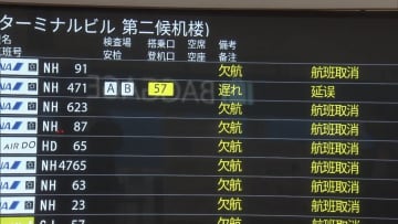 台風7号がお盆休みを直撃…観光客やUターン客に大きな影響　羽田空港は16日午後は全便欠航に…職員の姿もなく閑散