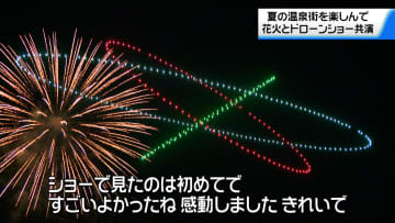 花火とドローンが彩る夏の夜　加賀市片山津温泉で夏の温泉街を満喫