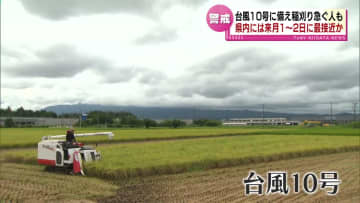 【台風10号】接近に備え　稲刈り急ぐ人や防災グッズ求める人も　県内には9月1日～2日に最接近か 《新潟》