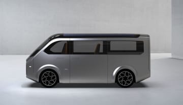 シャープがコンセプトEV “車内がリビング”　65型テレビ搭載