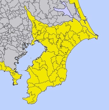 【速報】25日の千葉県内は急な強い雨や落雷に注意　北東部や南部で強風も　気象庁