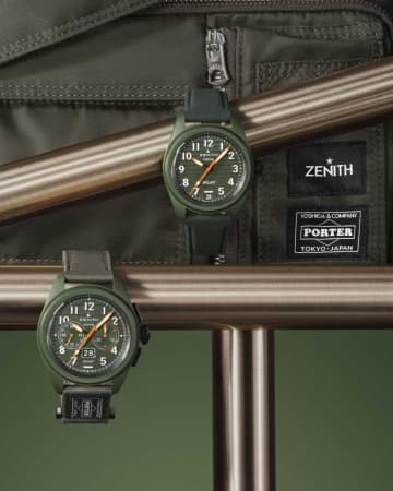 「ゼニス×PORTER」コラボ　ウォッチ+バッグのスペシャルセット