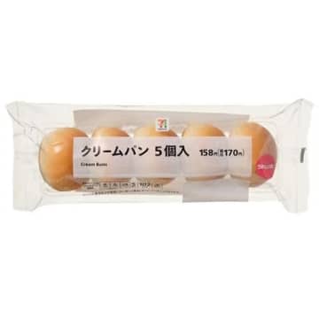 「7プレミアム クリームパン」が4個入から5個入に、税込184円から税込170円にリニューアル