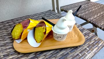 粟又の滝で焼き芋とソフトクリームのマリアージュに感動　山里のジェラテリア 山猫（大多喜町）