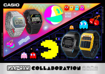 カシオ、パックマン45周年で4つのコラボモデル