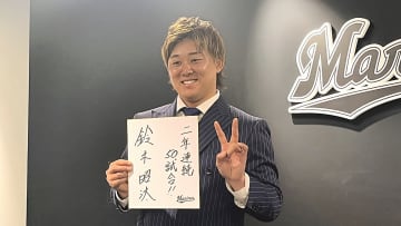 【ロッテ】鈴木昭汰が3倍の5400万円でサイン　“クローザー”狙い「チャンスが来るまで第一線で活躍し続けることが大事」
