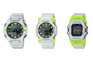 G-SHOCK、クリアなイエローグリーンがアクセント Web限定3モデル