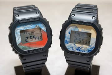 G-SHOCK、“北斎フェイス”の「DW-5600」