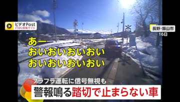 「あー、おいおいおいおい」警報鳴る踏切を強引に突破…“高齢男性”が「我が道を行く運転」　千葉では“フラフラ運転”の車が信号無視も