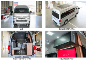 建設現場や防災拠点で活用可能なオフグリッド休憩車