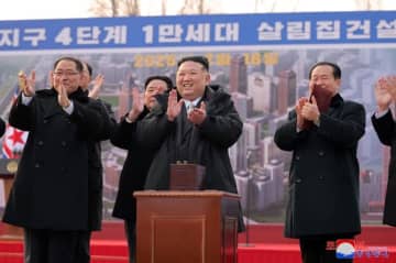 朝鮮・平壌で和盛地区第４段階１万世帯住宅建設の着工式が盛大に行われる