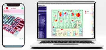 業務分析機能を備えた屋内位置情報システム
