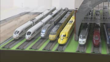 世界の高速列車ジオラマ展示　東海道新幹線の最新車両「N700S」など　愛知・岡崎市