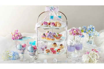 【新宿プリンスホテル】雨露にきらめくアジサイを表現したアフタヌーンティー登場！