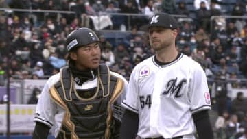 ロッテ新助っ人ボスが3回無失点デビュー「大好きな球場になりそう」　松川虎生とバッテリー